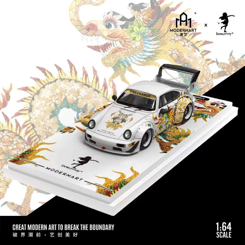 Modern Art x Dorothy 1:64 Porsche RWB 964 Flower Dragon