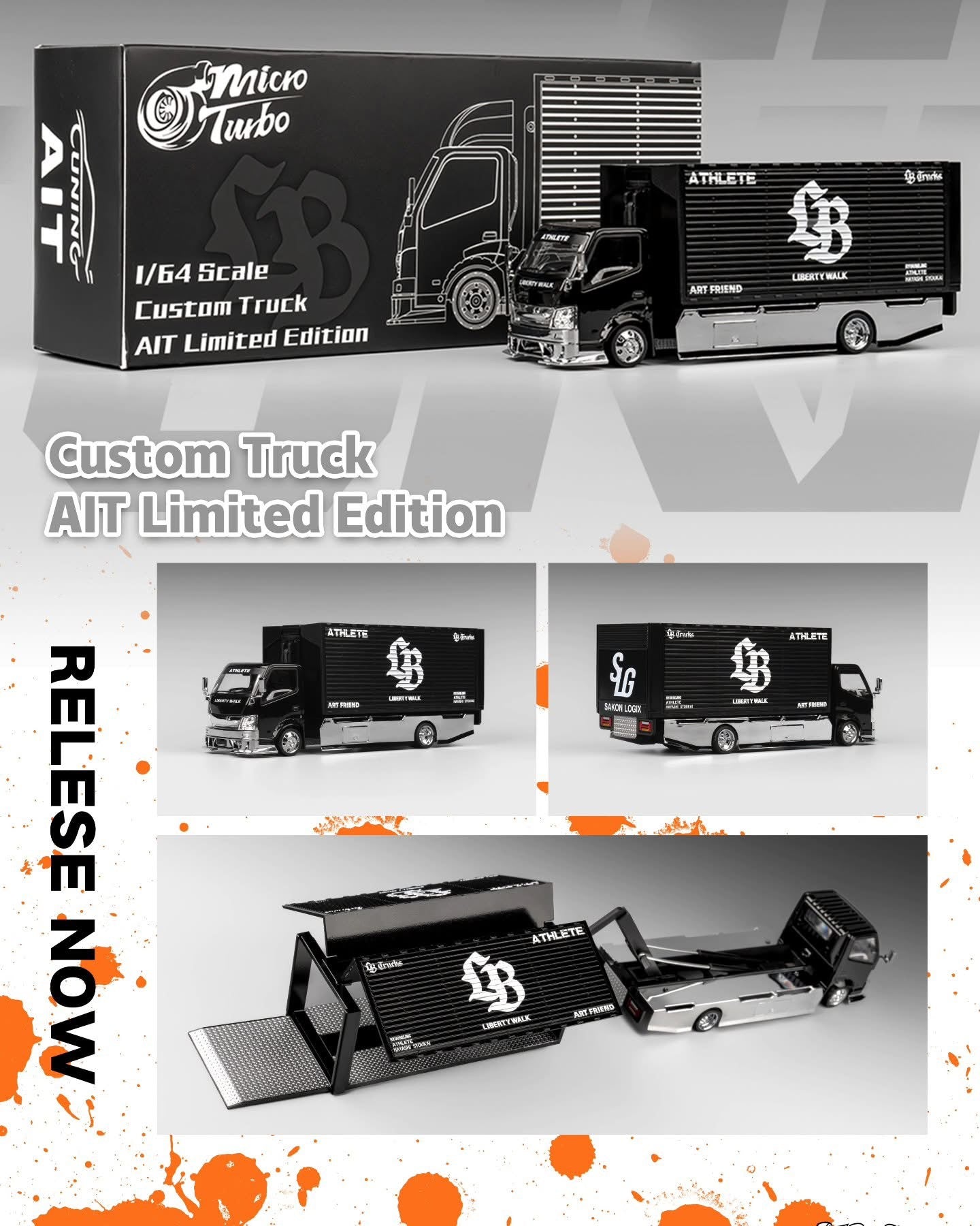 Micro Turbo Custom Tow Truck- LIBERTY WALK All in Tuning - AUSSIE diecast