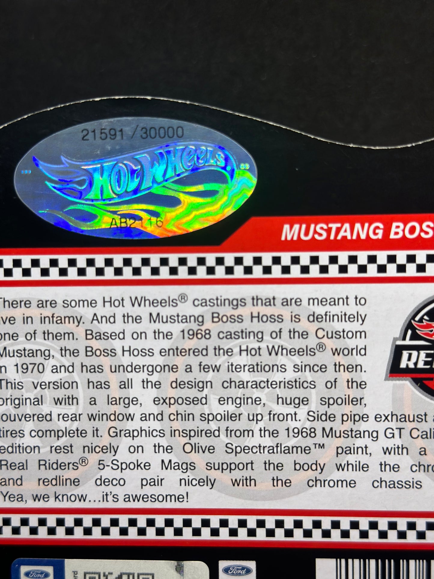 Hot Wheels RLC Exclusive Mustang Boss Hoss
