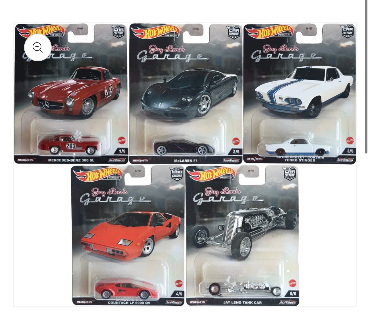 Hot Wheels 2022 Car Culture Jay Leno's Garage (FPY86) N Case - AUSSIE diecast