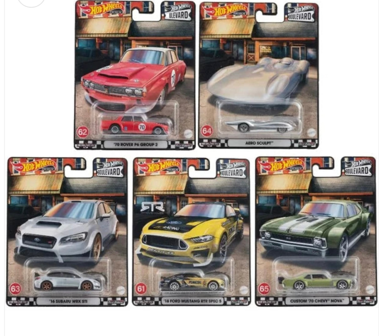 Hot Wheels 2022 Boulevard Cars #61, #62 #63, #64, #65 Mix 5 (GTJ68) - AUSSIE diecast