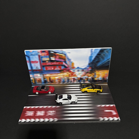Mr Dioramas Japan Street Speed Motion Effect 1:64 Diorama Scene - AUSSIE diecast