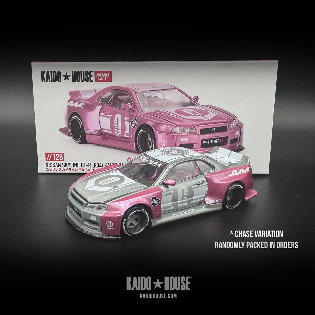 KAIDO HOUSE + MINI GT 1:64 NISSAN SKYLINE GT-R (R34)V1 Chase #128
