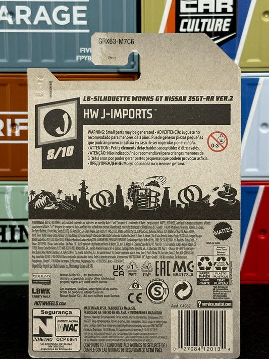Hot Wheels 2022 LB-Silhouette Works GT Nissan 35GT-RR Ver.2 Mainline 204/250 - AUSSIE diecast