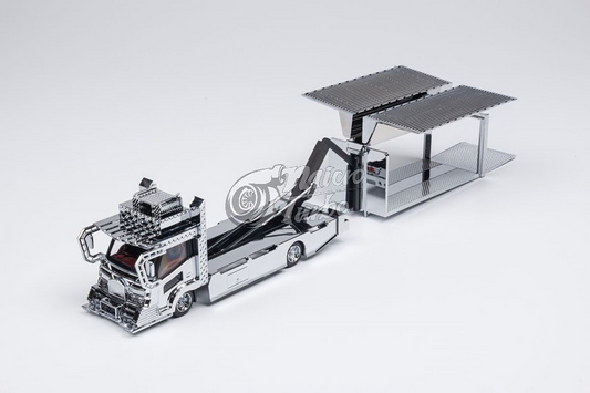 Micro Turbo 1:64 Dekotora Gull Wing Box Truck - Limited Edition
