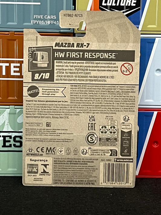 Hot Wheels 2024 Mazda RX-7 Police Mainline 80/250 - AUSSIE diecast