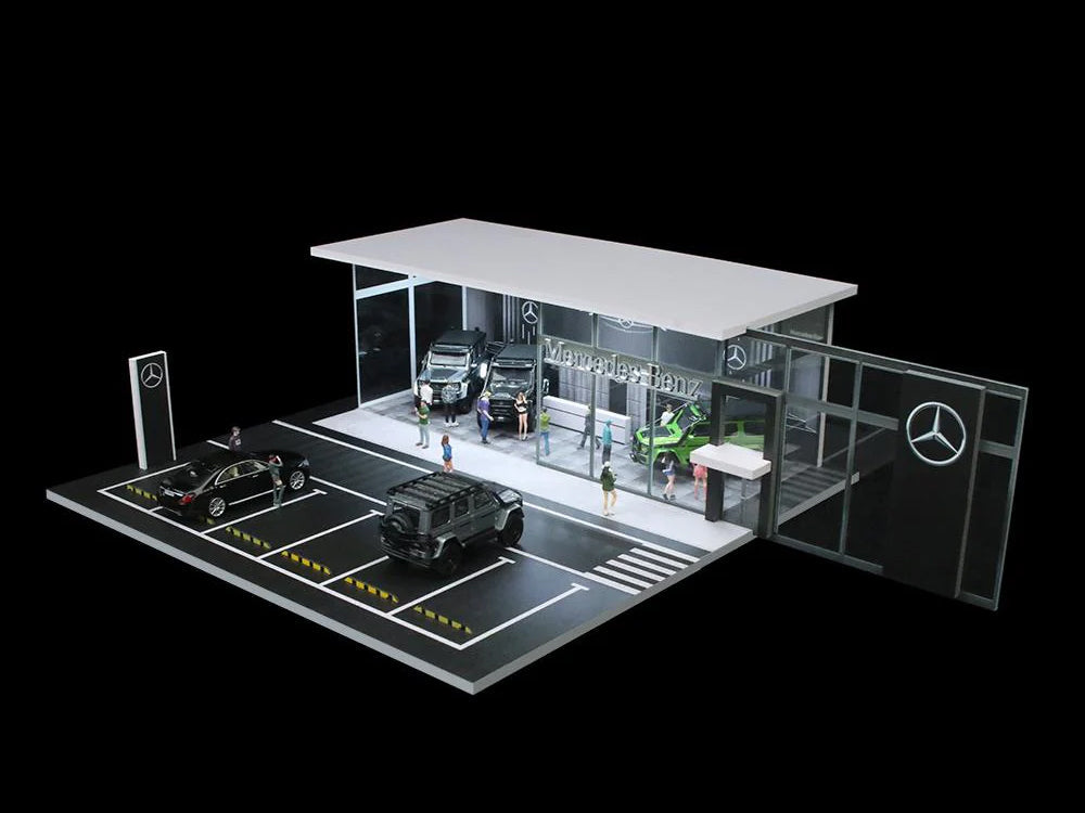MOREART Mercedes Benz Showroom 1:64 Diorama with LED Lighting - AUSSIE diecast