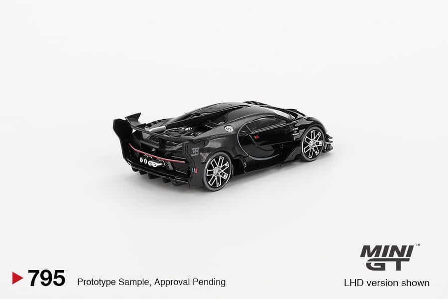Mini GT 1:64 Bugatti Vision Turismo Black 795 - AUSSIE diecast