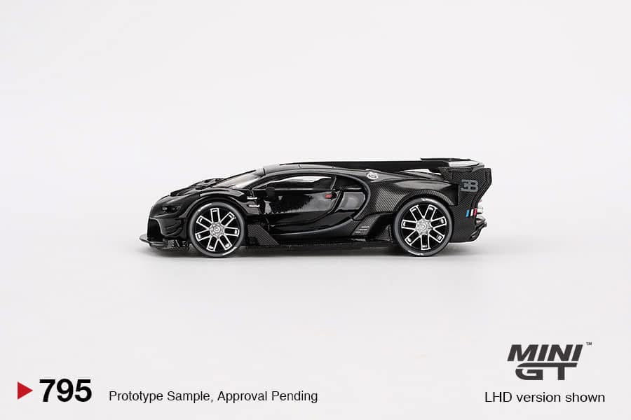 Mini GT 1:64 Bugatti Vision Turismo Black 795 - AUSSIE diecast