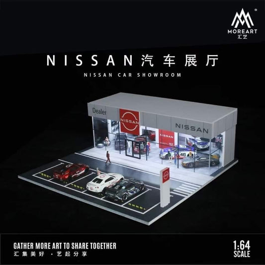 MOREART Nissan Showroom 1:64 Diorama with LED Lighting - AUSSIE diecast