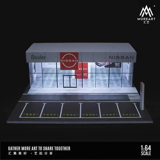 MOREART Nissan Showroom 1:64 Diorama with LED Lighting - AUSSIE diecast