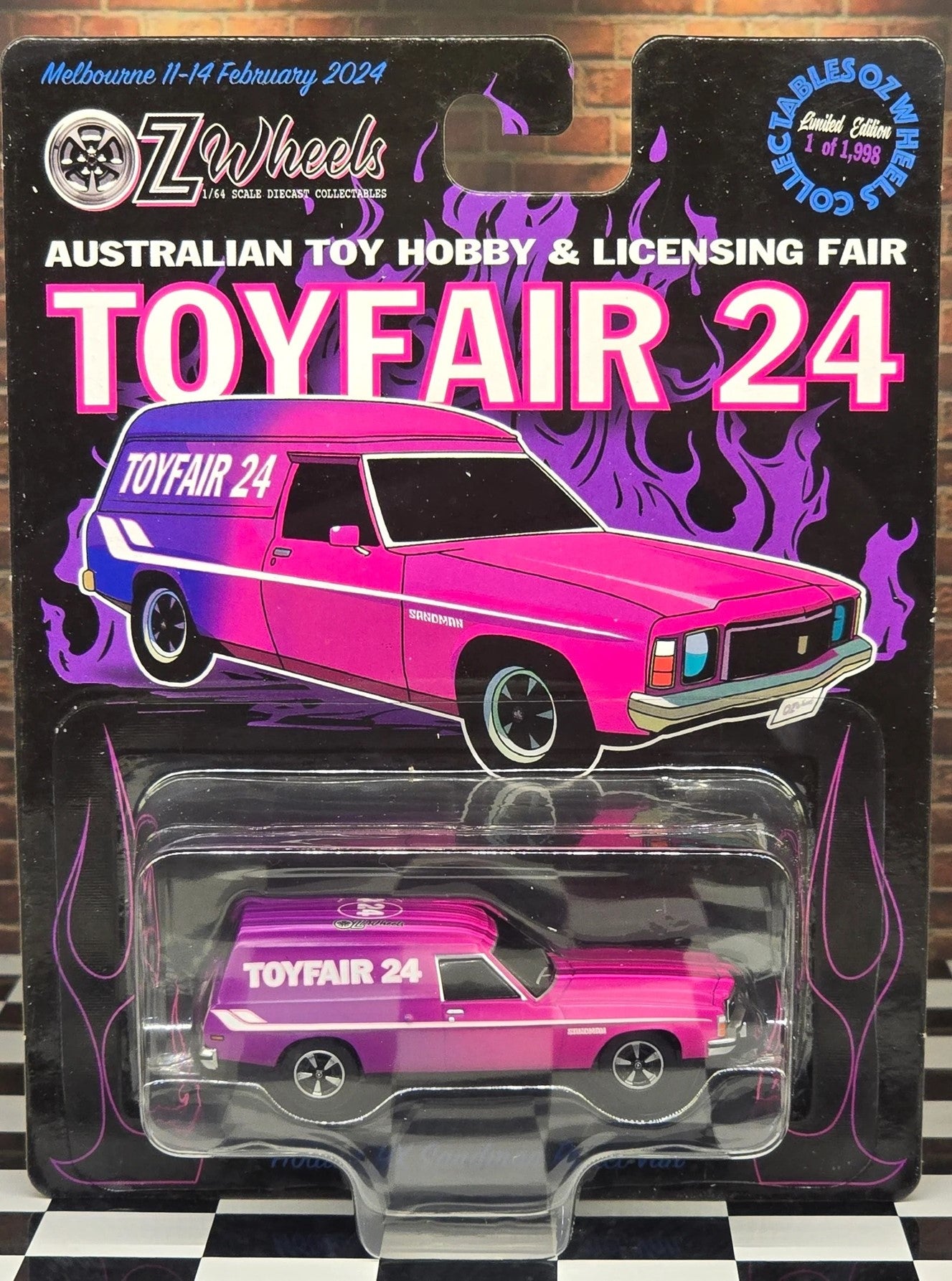 OZ Wheels 2024 Australian Toy Fair Holden HX Sandman Panel Van AUSSIE diecast