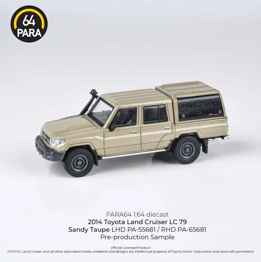 PARA64 2014 Toyota Landcruiser LC79 Dual Cab Ute Sandy Taupe - AUSSIE diecast