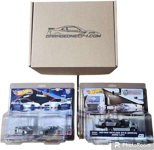 GARAGEONE64 Hot Wheels Protector Cases to fit 2 car Pack and Team Transport - AUSSIE diecast