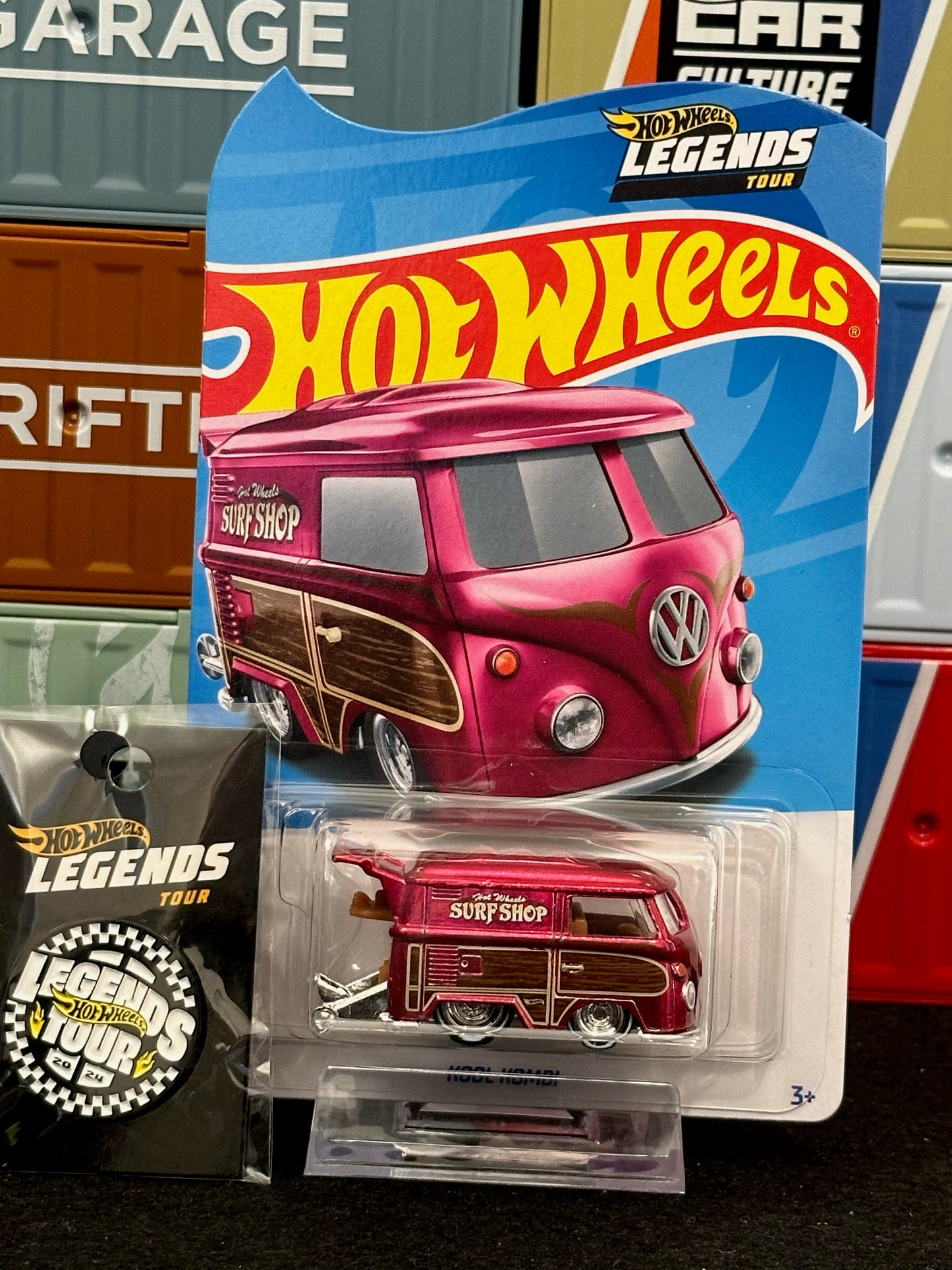 Hot Wheels 2024 Legends Tour Kool Kombi with pin - AUSSIE diecast