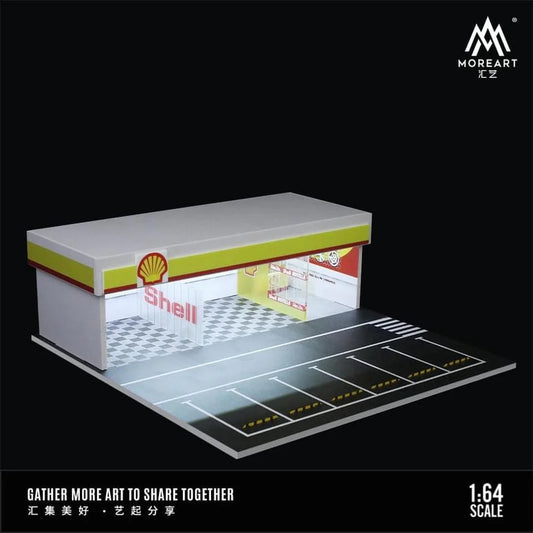 *PREORDER* MOREART Shell Workshop 1:64 Diorama with LED Lighting - AUSSIE diecast