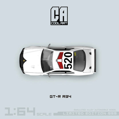 COOL ART 1:64 Nissan Skyline GT-R R34 - Police