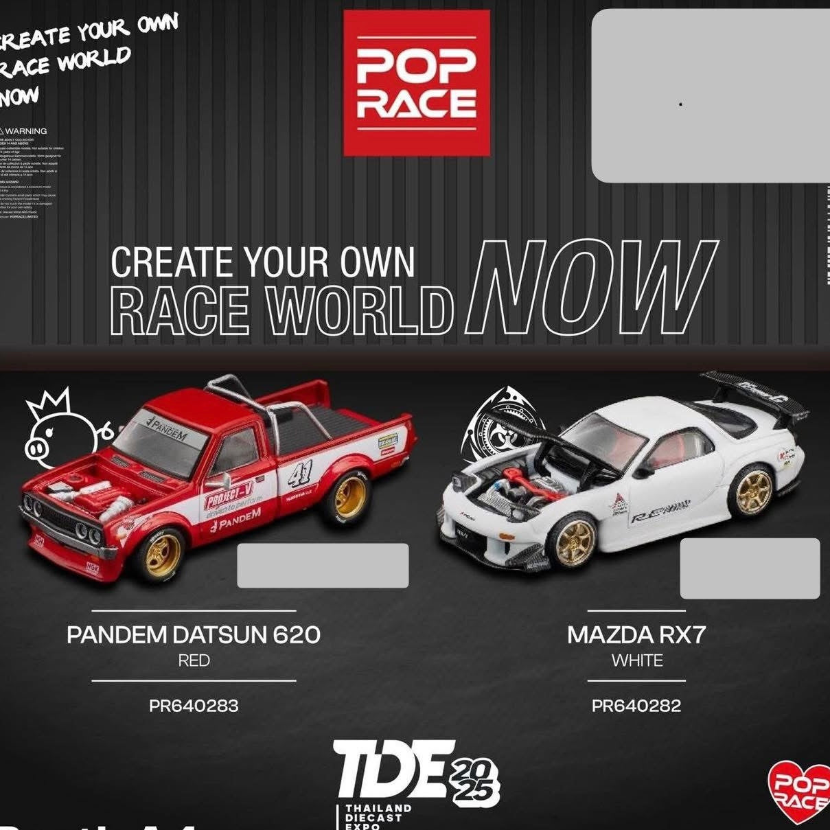 Pop Race Thailand Diecast Expo 2025 Exclusive Event Cars TDE25