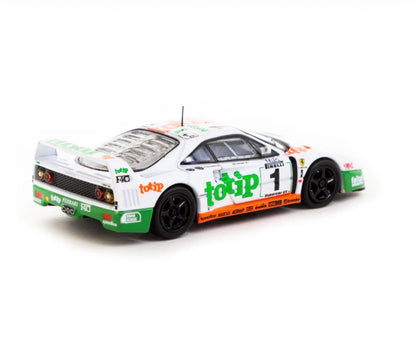 Tarmac Works X Hobby64 1/64  Ferrari F40 GT – Italian GT Chashipmpion1994 #1 – F. D’Amore, O. Larrauri – White – Special Edition