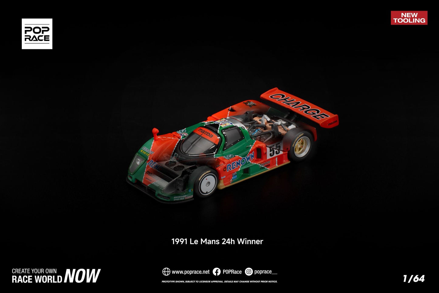 *PREORDER* POP RACE MAZDA 787B 1991 LE MANS 24H WINNER