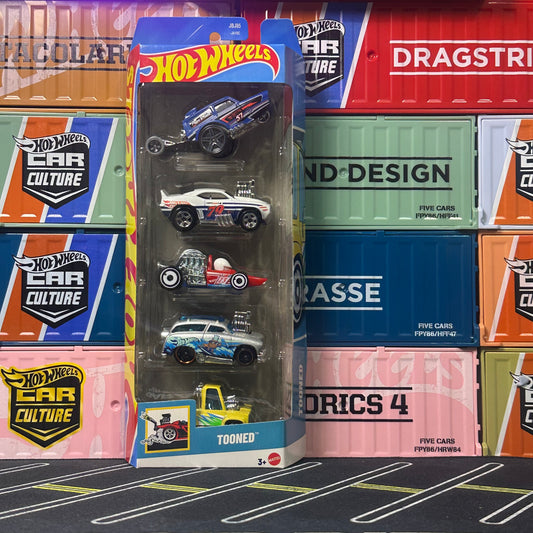 Hot Wheels 2025 Tooned 5 Car Pack JBJ85 - AUSSIE diecast