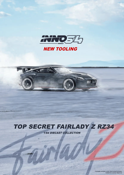 INNO64 1:64 Nissan Fairlady Z TOP SECRET (RZ34) Stealth Gray