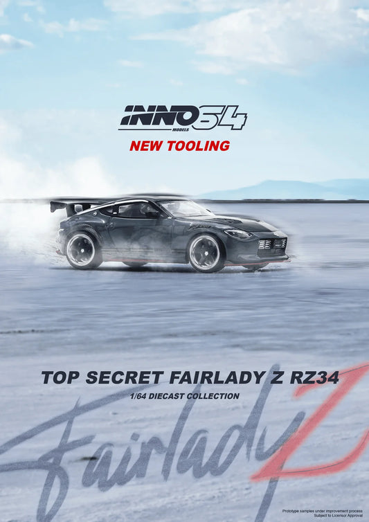 INNO64 1:64 Nissan Fairlady Z TOP SECRET (RZ34) Stealth Gray