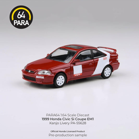 *PREORDER* PARA64 1:64 1999 Honda Civic Si Coupe EM1 Kanjo Livery