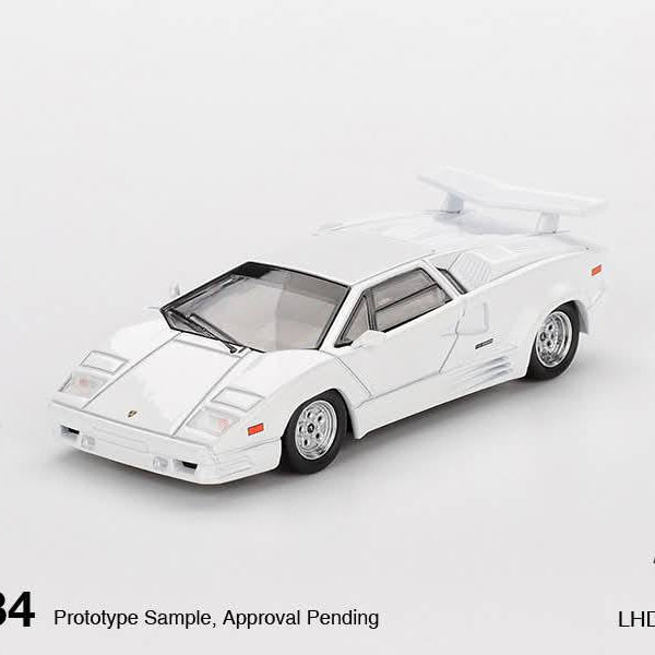 Mini GT 1:64 LAMBORGHINI COUNTACH 25TH ANNIVERSARY WHITE #1134 - AUSSIE diecast