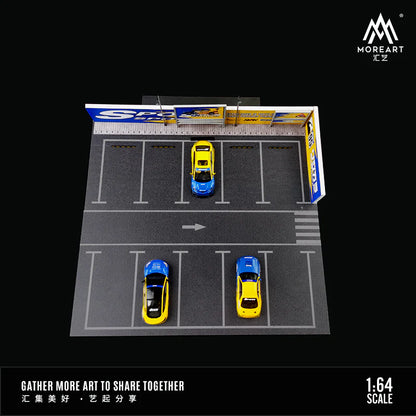 MOREART B-Spoon Car Park Scene 1:64 Diorama with LED Lighting