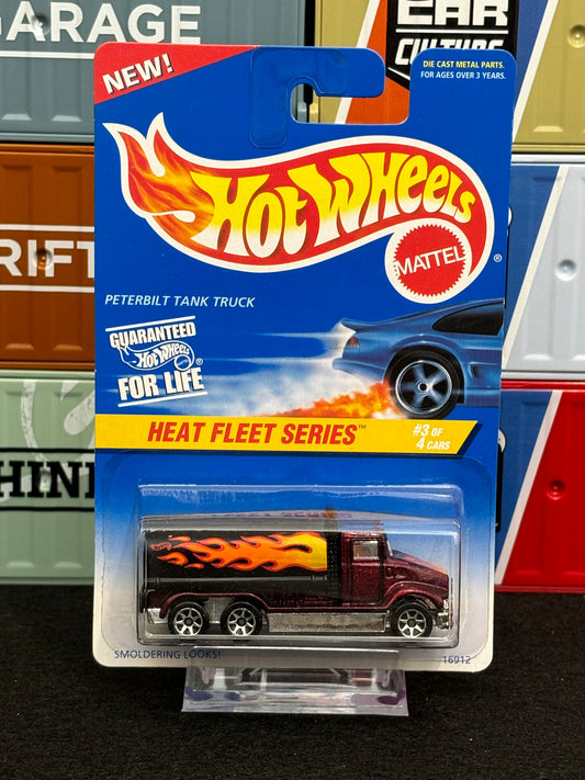 Hot Wheels 90's Peterbilt Tank Truck Mainline Red