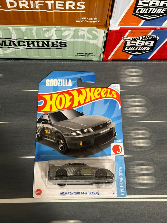 Hot Wheels 2024 "Godzilla" Nissan Skyline GT-R (BCNR33) Mainline grey - AUSSIE diecast