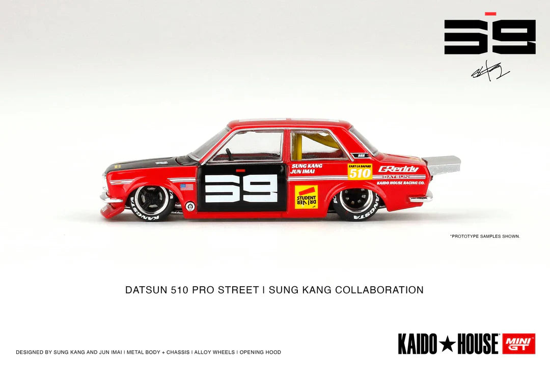 Mini GT x Kaido House Datsun 510 Pro Street - Sung Kang