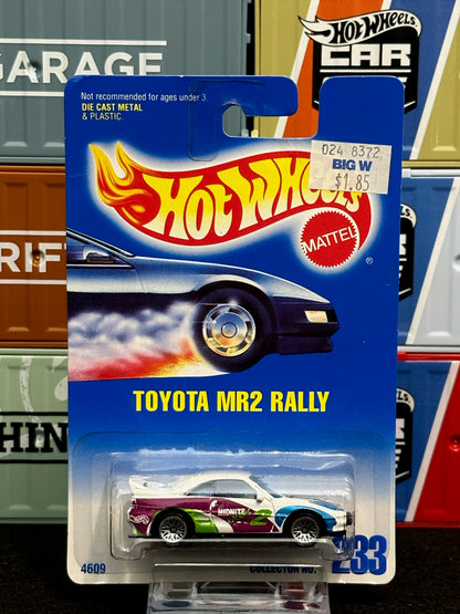 Hot Wheels 1993/97 Toyota MR2 Rally Mainline (Set of 2) White