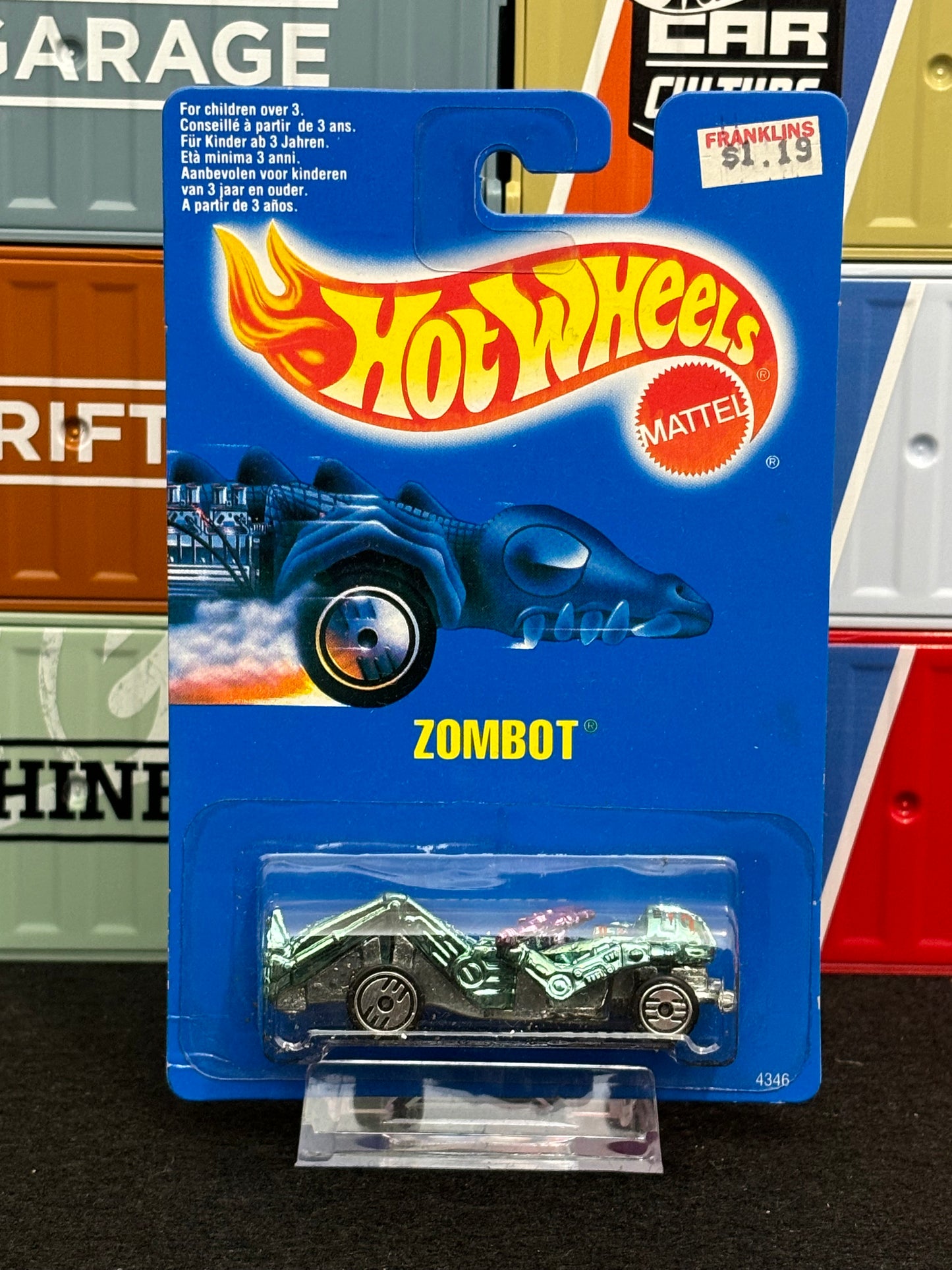 Hot Wheels 90's Zombot Mainline Blue