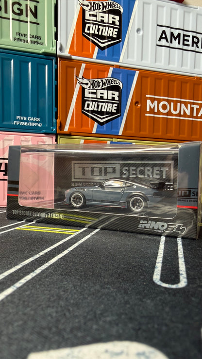 INNO64 1:64 Nissan Fairlady Z TOP SECRET (RZ34) Stealth Gray