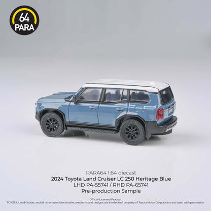 PARA64 1:64 2024 Toyota Landcruiser LC250 Heritage Blue