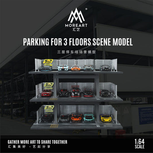 *PREORDER* MOREART 3 Level Carpark 1:64 Diorama - AUSSIE diecast