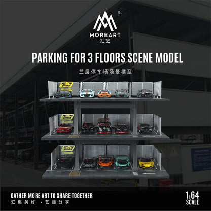 *PREORDER* MOREART 3 Level Carpark 1:64 Diorama