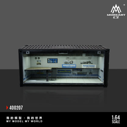 MOREART Container Repair Shop Scene B or C 1:64 Diorama with LED Lighting 400207 400208 - AUSSIE diecast