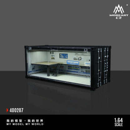 MOREART Container Repair Shop Scene B or C 1:64 Diorama with LED Lighting 400207 400208 - AUSSIE diecast