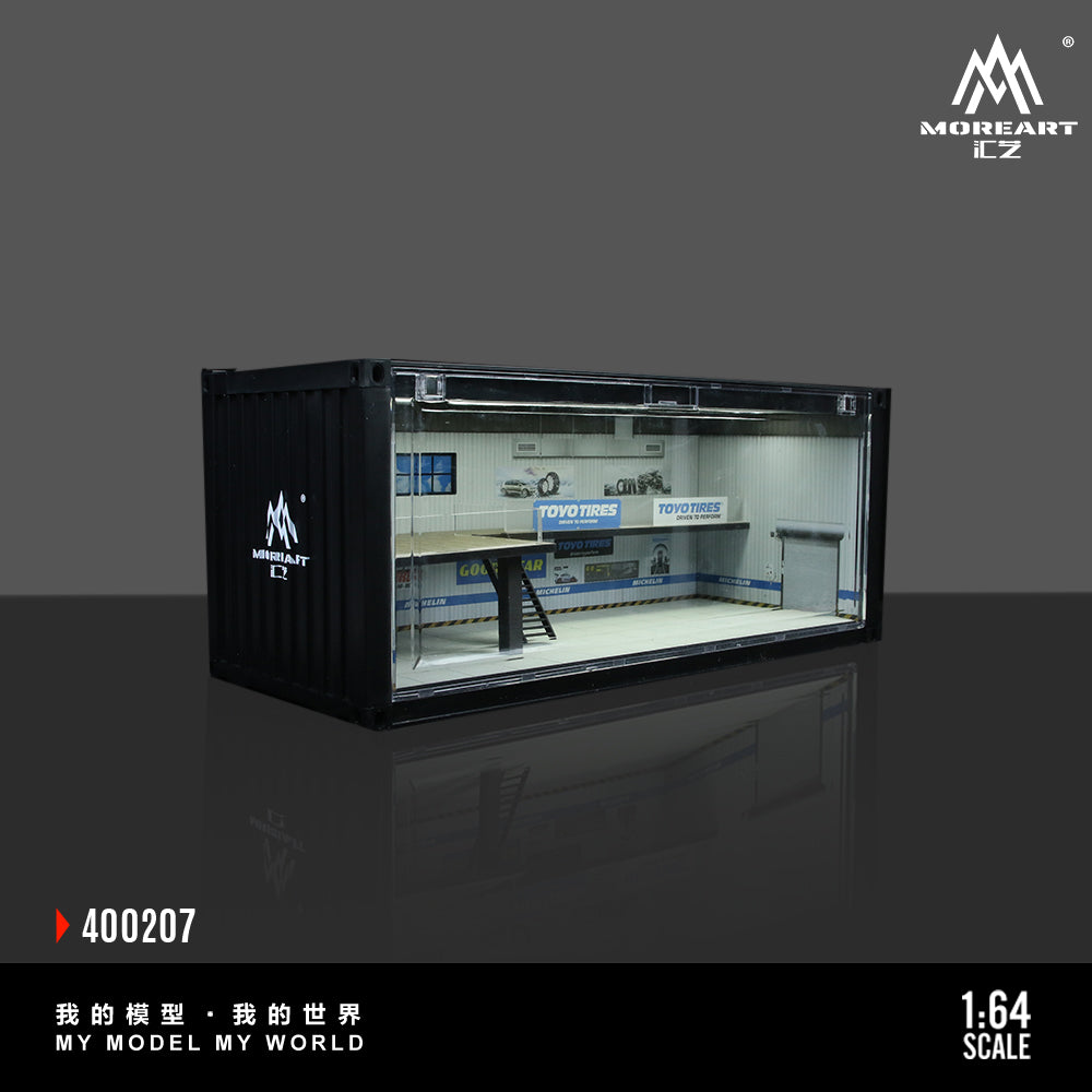 MOREART Container Repair Shop Scene B or C 1:64 Diorama with LED Lighting 400207 400208 - AUSSIE diecast