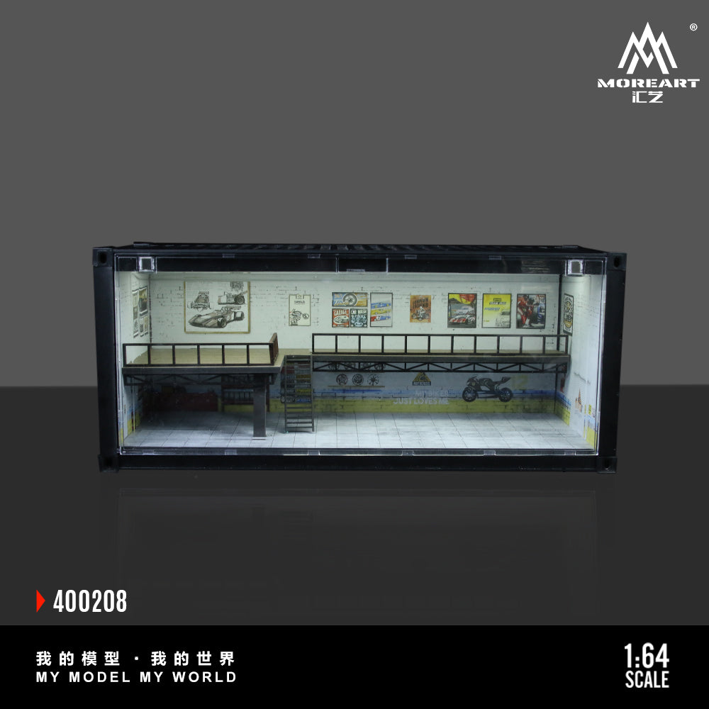 MOREART Container Repair Shop Scene B or C 1:64 Diorama with LED Lighting 400207 400208 - AUSSIE diecast