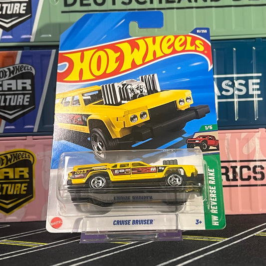 Hot Wheels 2025 Cruise Bruiser Mainline 91/250 Yellow Long Card - AUSSIE diecast