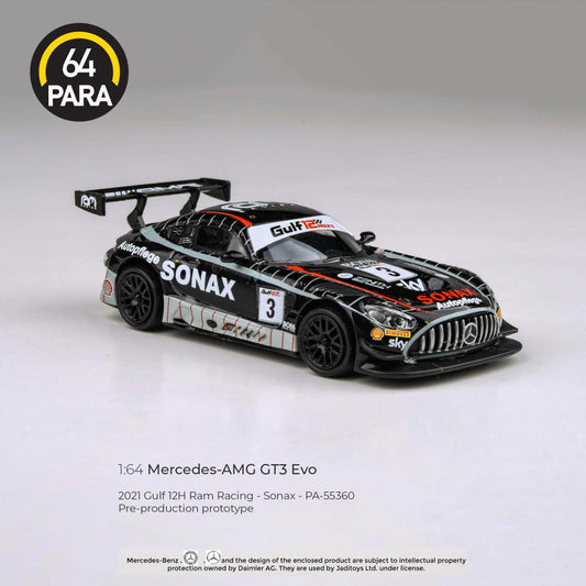 *PREORDER* PARA64 Mercedes-AMG GT3 EVO 2021 Gulf 12H Ram Racing