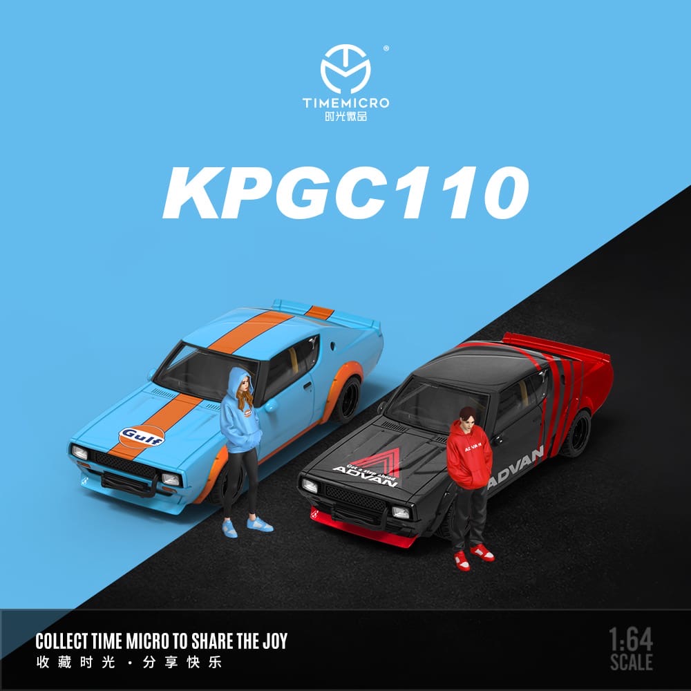 *PREORDER* Time Micro 1:64 Nissan KPGC110 Gulf or ADVAN livery