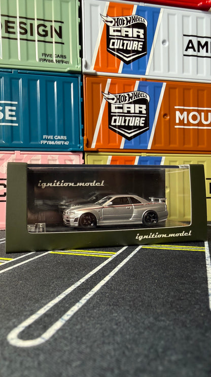 ignition model 1:64 Nissan Skyline GT-R R34 Nismo Z-Tune Silver