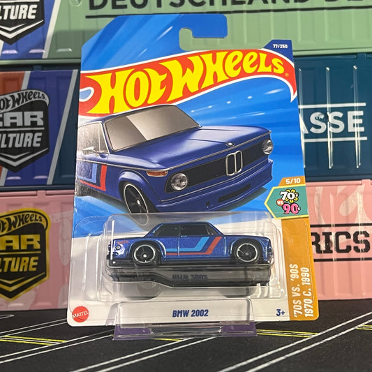 Hot Wheels 2025  BMW 2002 Mainline 77/250 Blue Long Card - AUSSIE diecast