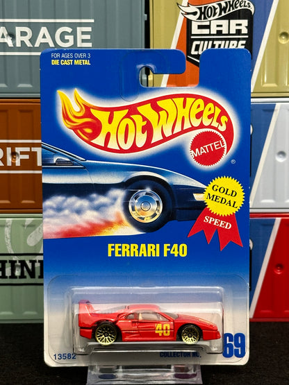 Hot Wheels 1995 Ferrari F40 & F50 Mainline (Set of 2) Red