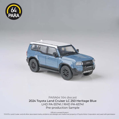 PARA64 1:64 2024 Toyota Landcruiser LC250 Heritage Blue